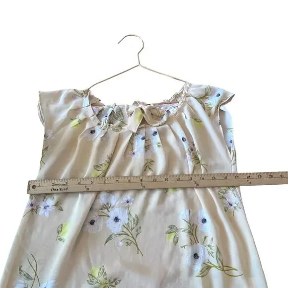 LC Lauren Conrad Peach Pleated Neck Blouse - Size XS - Picture 7 of 7